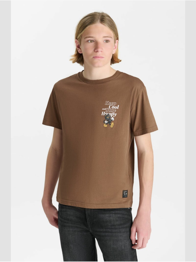 Camiseta powibo Marrón - Kiabi