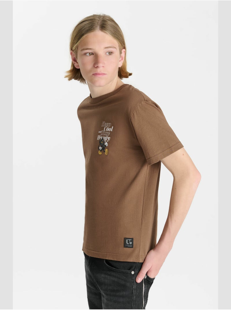 Camiseta powibo Marrón - Kiabi
