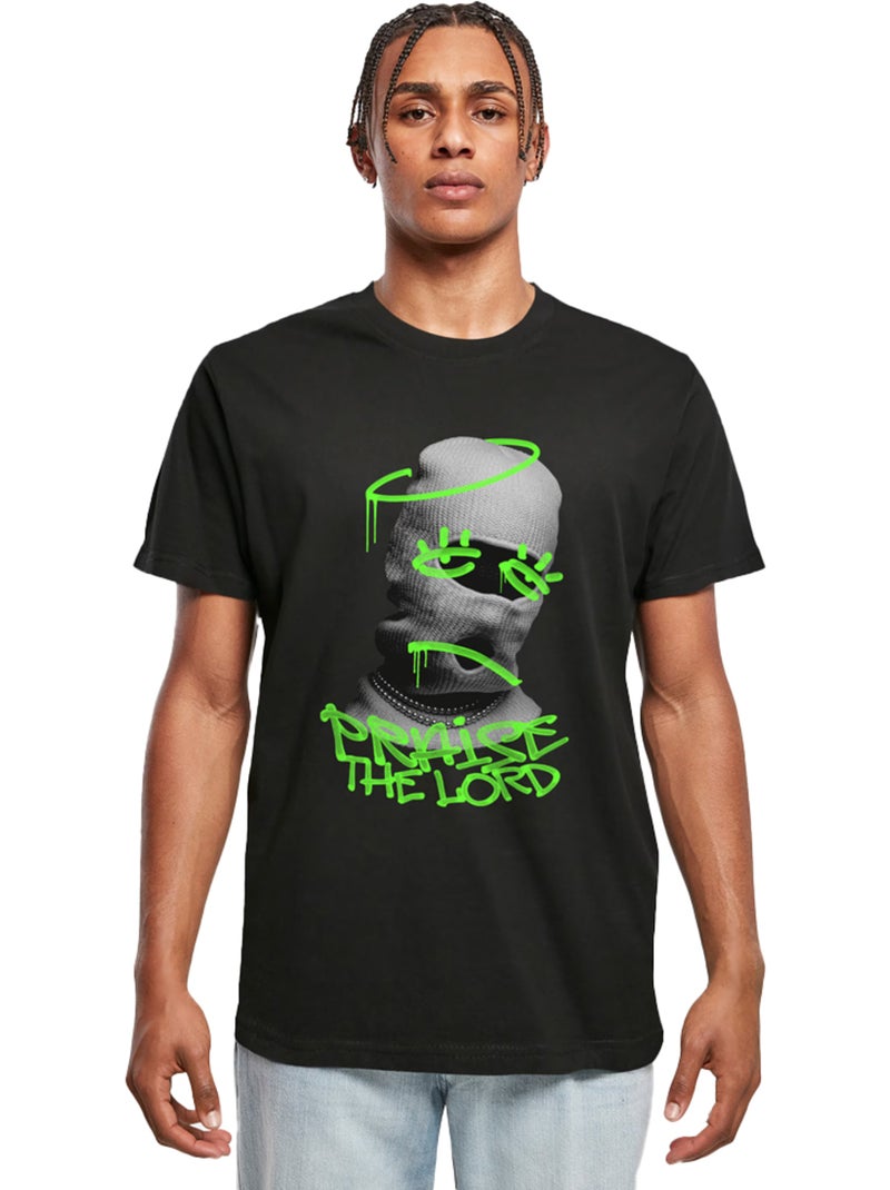 Camiseta praise the lord para hombre - mister tee Negro - Kiabi