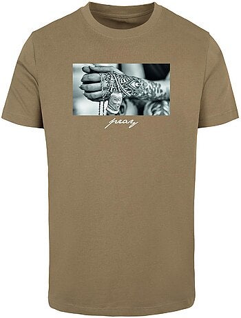 Camiseta pray 2.0 para hombre - mister tee
