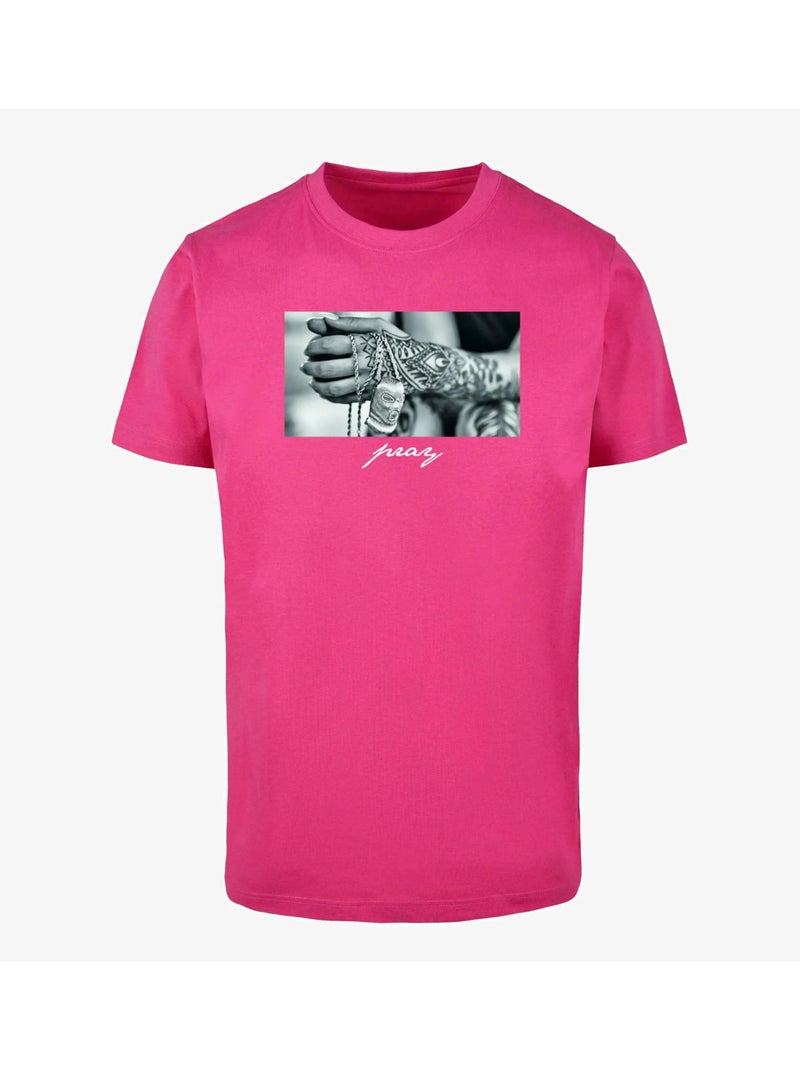 Camiseta pray 2.0 para hombre - mister tee Rosa claro - Kiabi