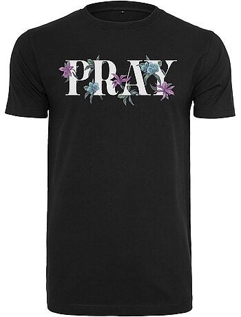 Camiseta pray diseño flor para hombre - mister tee