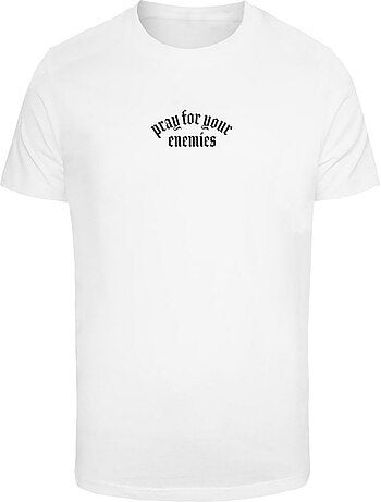 Camiseta pray for your enemies para hombre - mister tee