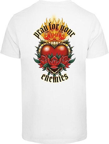 Camiseta pray for your enemies para hombre - mister tee