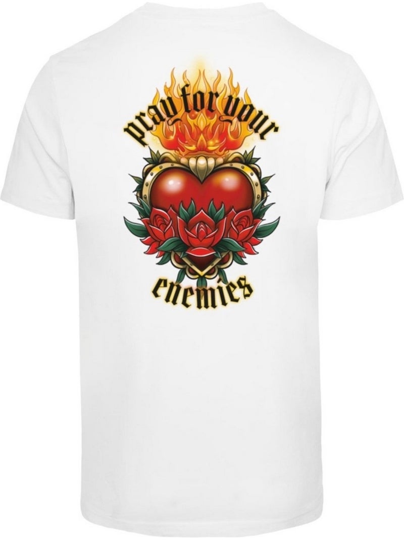 Camiseta pray for your enemies para hombre - mister tee Blanco - Kiabi