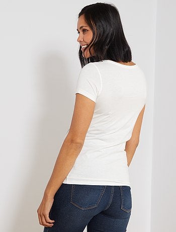 Premamá - Camiseta premamá de algodón orgánico - Kiabi