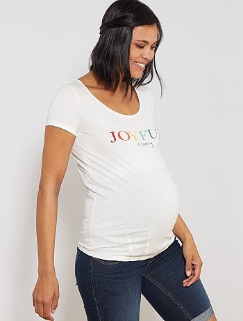 Premamá - Camiseta premamá de algodón orgánico - Kiabi