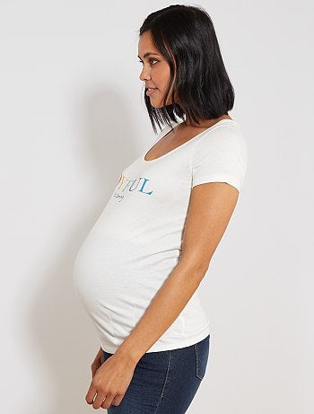 Premamá - Camiseta premamá de algodón orgánico - Kiabi