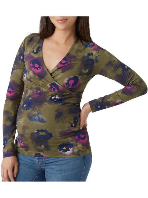 Camiseta Premamá de Manga Larga Mamalicious para Mujer - Kiabi