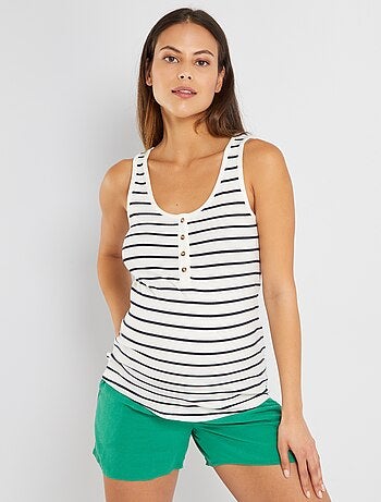 Camiseta premamá de tirantes - Kiabi