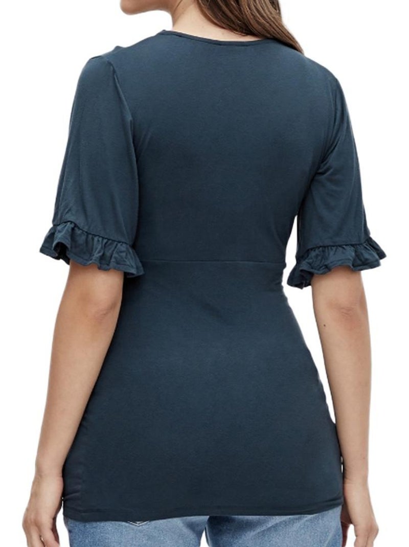 Camiseta Premamá Mamalicious para Mujer Azul marino - Kiabi