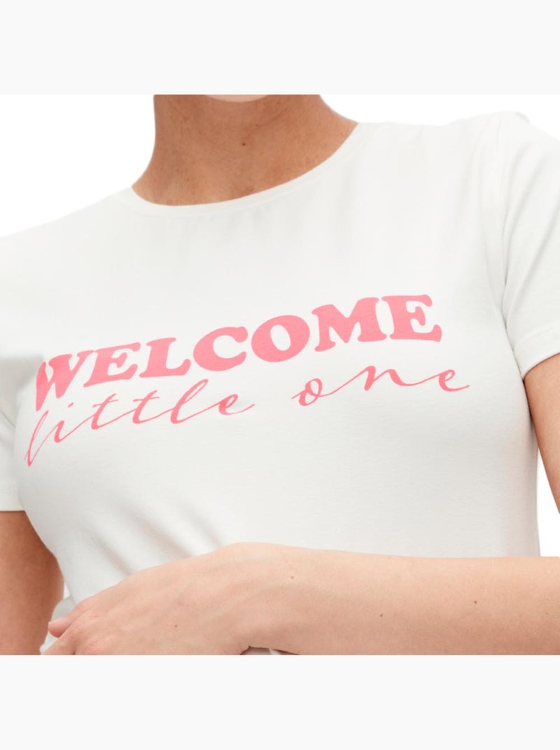 Camiseta Premamá Mamalicious para Mujer Blanco - Kiabi
