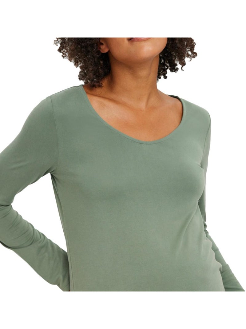 Camiseta Premamá Vero Moda para Mujer Verde - Kiabi