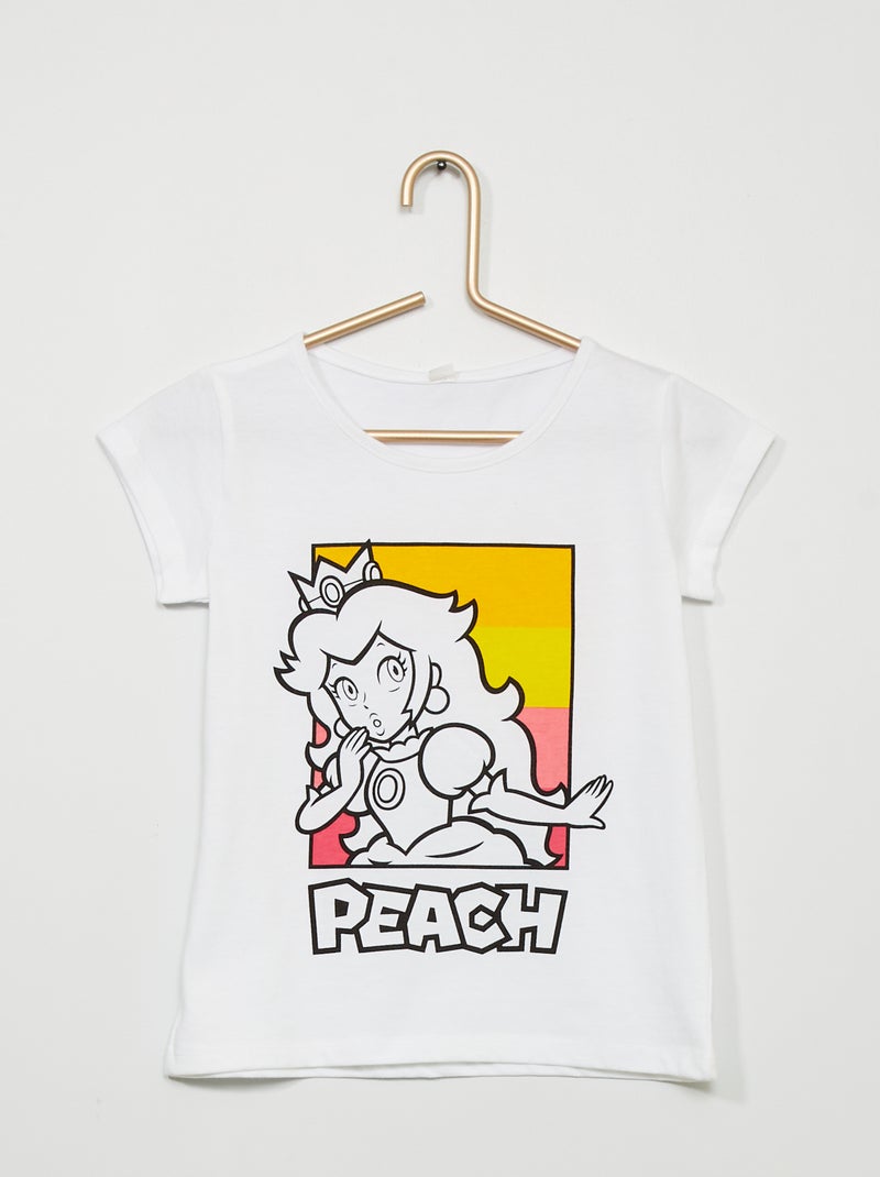 Camiseta 'Princesa Peach' 'Super Mario' blanco - Kiabi