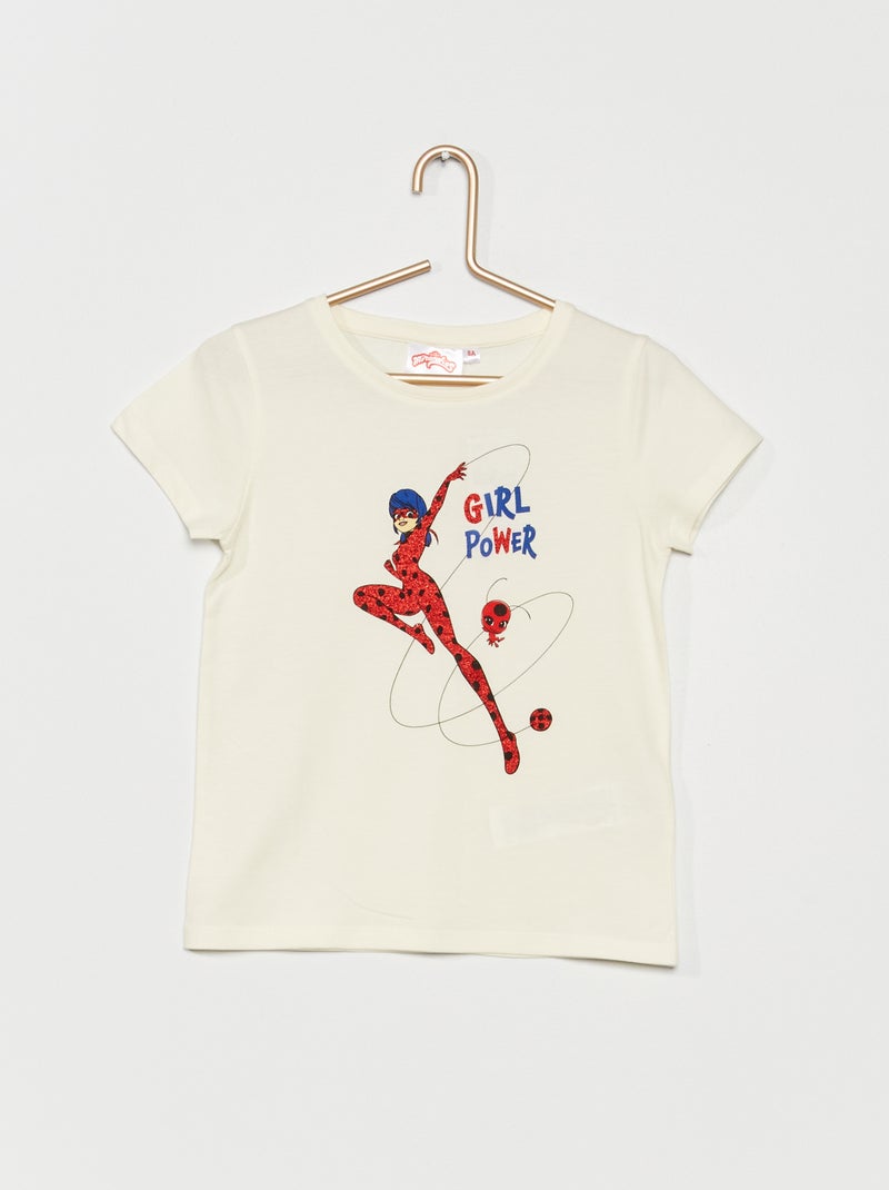 Camiseta 'Prodigiosa' cuello redondo Blanco - Kiabi