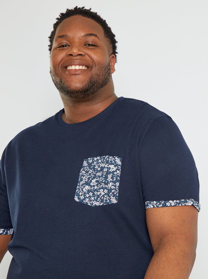T-Shirt Con Bolsillo - Azul Marino - Club House
