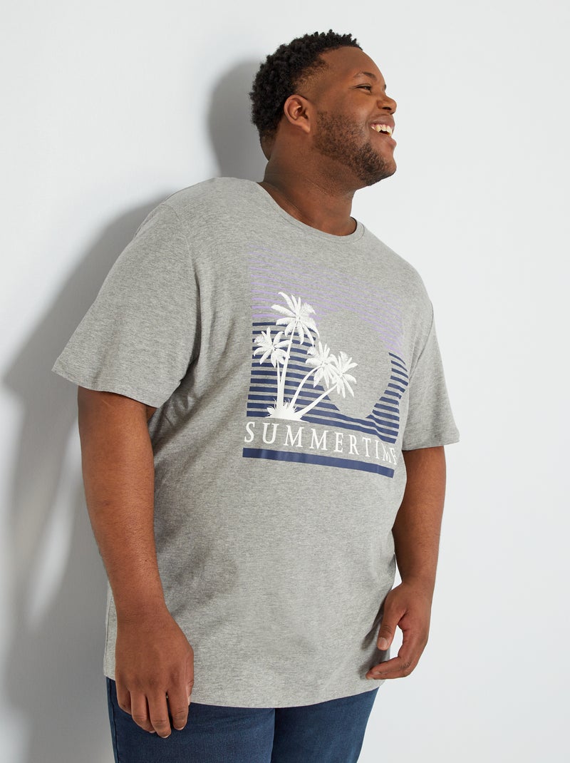 Camiseta 'Produkt' de punto gris claro - Kiabi