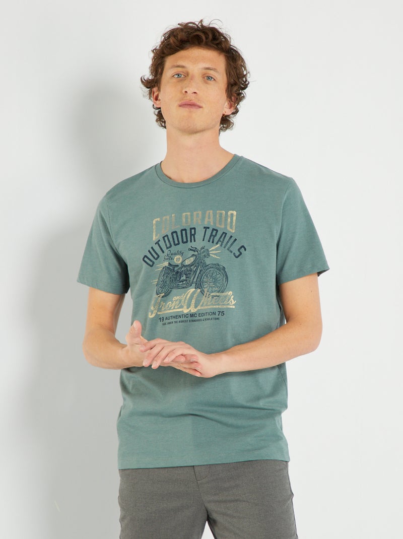 Camiseta 'Produkt' de punto VERDE - Kiabi