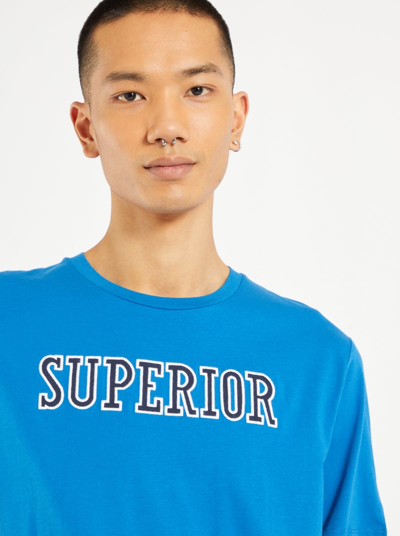 Camiseta 'Produkt' deporte azul - Kiabi