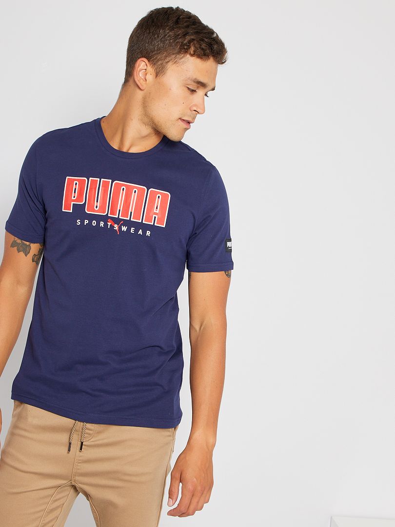 Camiseta 'Puma' con cuello redondo - BLANCO - Kiabi - 23.00€