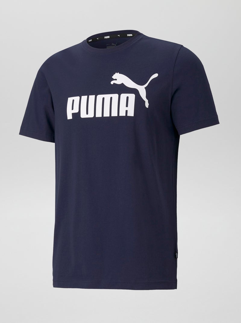 Camiseta 'Puma' con cuello redondo AZUL - Kiabi