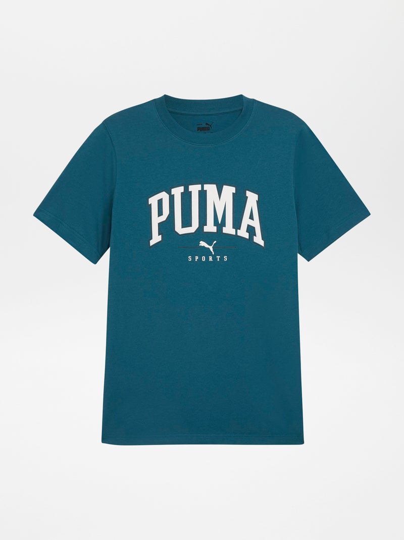 Camiseta 'Puma' estilo campus AZUL - Kiabi