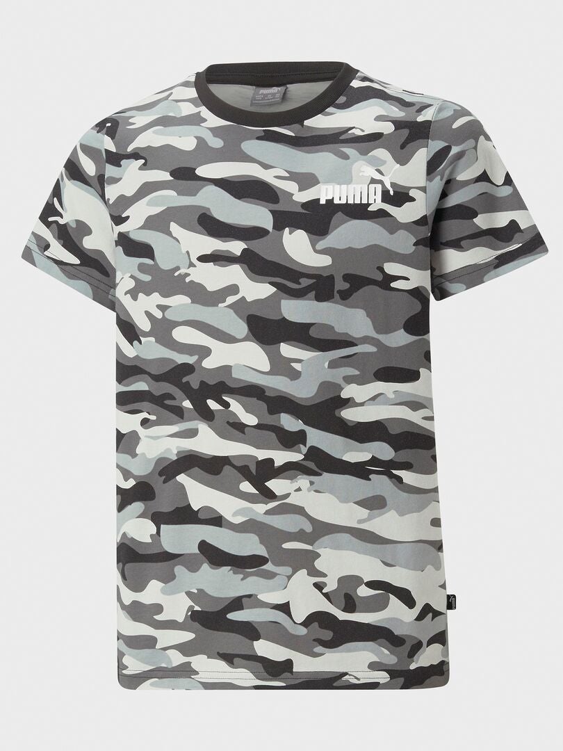 Camiseta 'Puma' motivo 'camuflaje' NEGRO - Kiabi