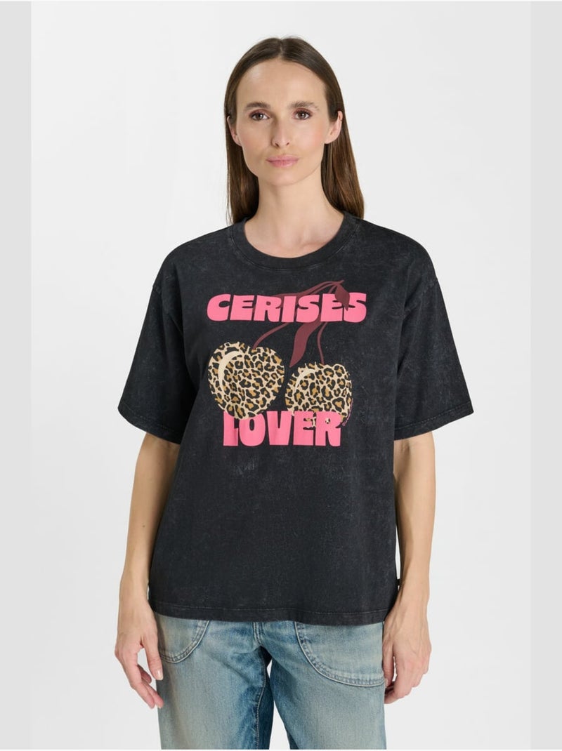 Camiseta puntiaguda Negro - Kiabi