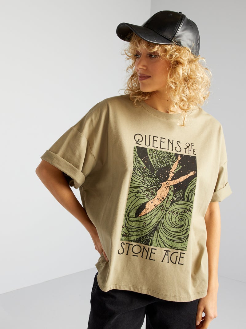 Camiseta 'Queens of the stone age' VERDE - Kiabi