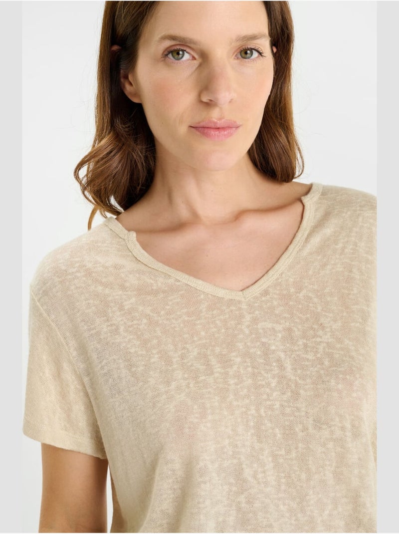 Camiseta RAFA Beige - Kiabi