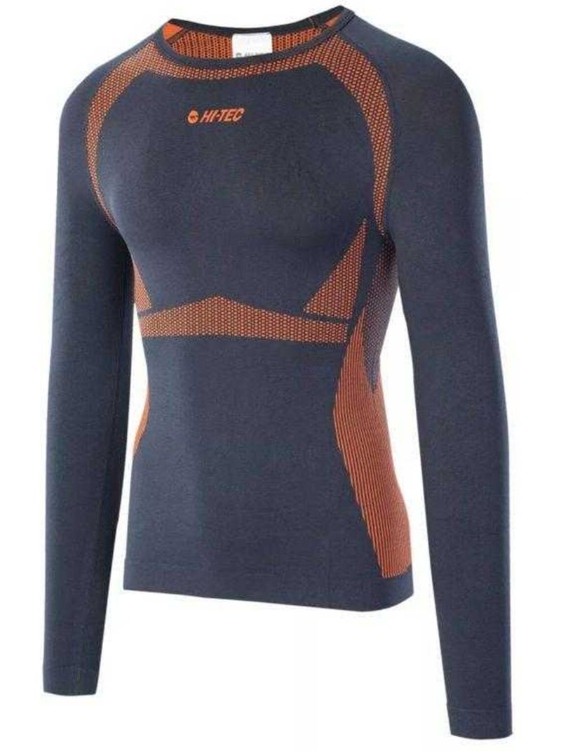 Camiseta rair de termoactivo de manga larga para hombre - hi-tec Azul oscuro - Kiabi