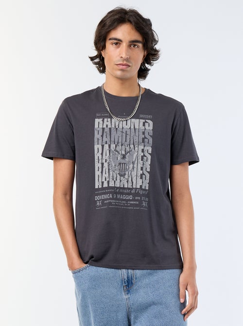 Camiseta 'Ramones' de manga corta - Kiabi
