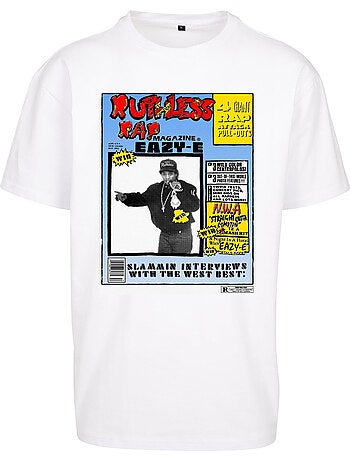 Camiseta rap magazine diseño eazy-e para hombre - mister tee