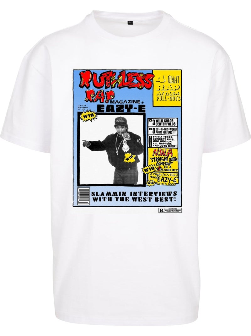 Camiseta rap magazine diseño eazy-e para hombre - mister tee Blanco - Kiabi