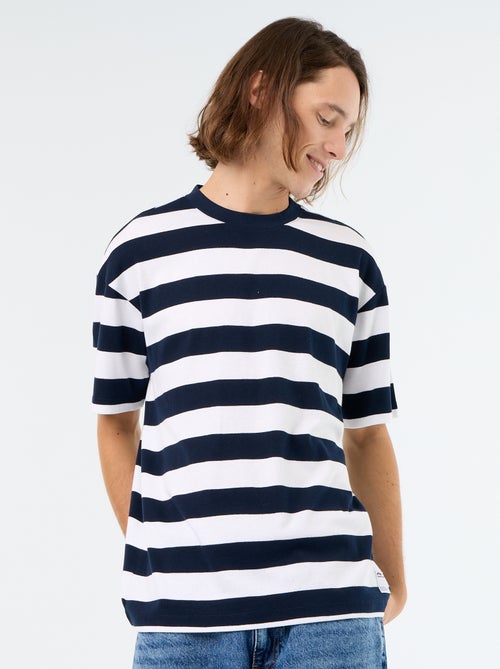 Camiseta rayada de manga corta - Kiabi Camiseta rayada de manga corta - Kiabi