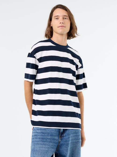 Camiseta rayada de manga corta - Kiabi Camiseta rayada de manga corta - Kiabi