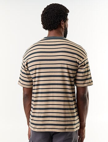 Camiseta rayada de manga corta