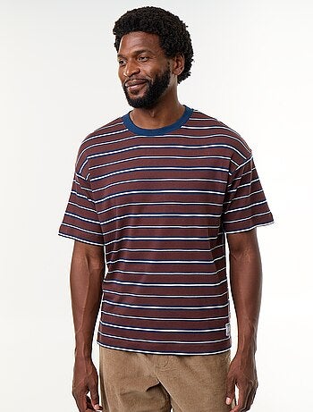 Camiseta rayada de manga corta