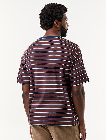 Camiseta rayada de manga corta