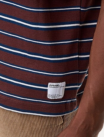 Camiseta rayada de manga corta