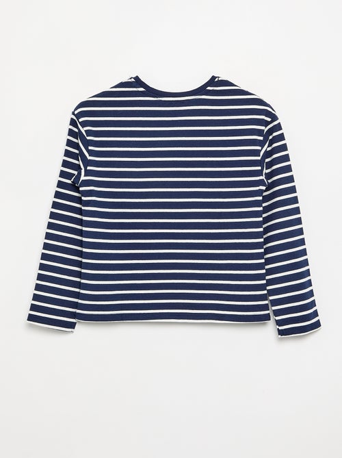 Camiseta rayada de manga larga - Kiabi