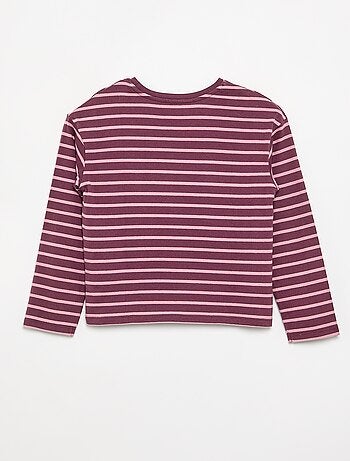 Camiseta rayada de manga larga