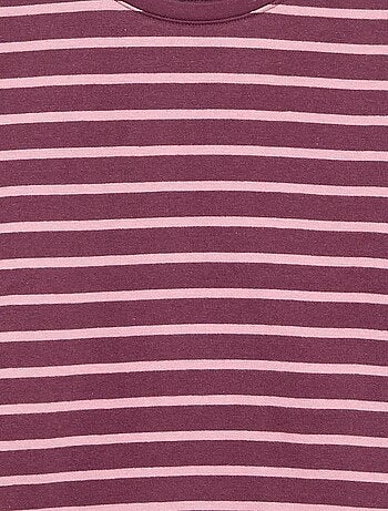Camiseta rayada de manga larga