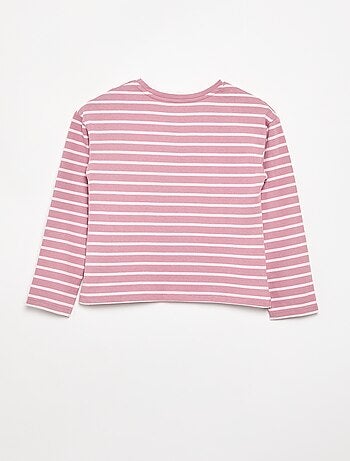 Camiseta rayada de manga larga