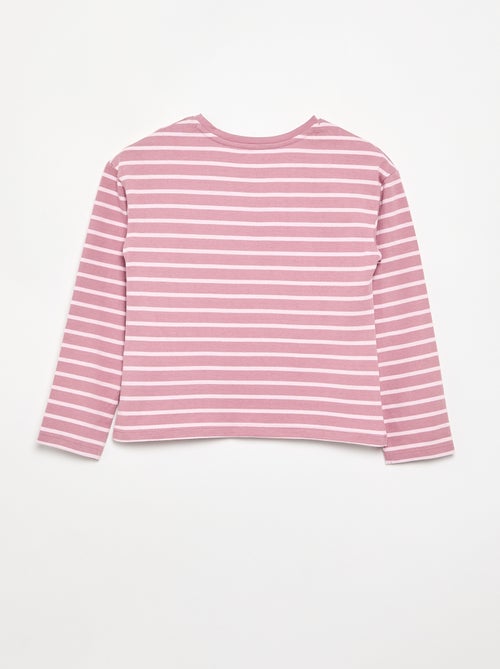 Camiseta rayada de manga larga - Kiabi