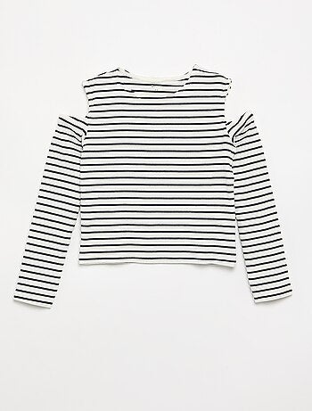 Camiseta rayada sin mangas