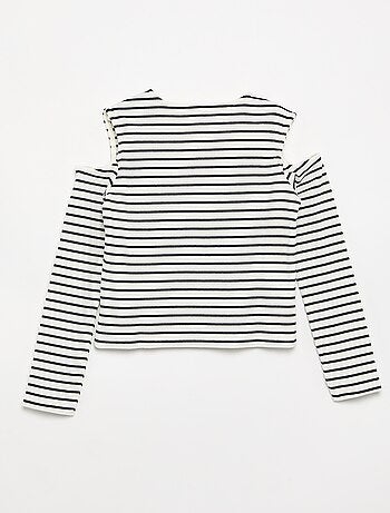 Camiseta rayada sin mangas