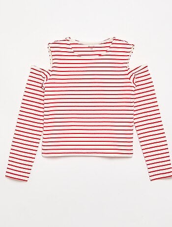 Camiseta rayada sin mangas