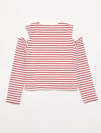Camiseta rayada sin mangas