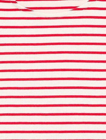 Camiseta rayada sin mangas